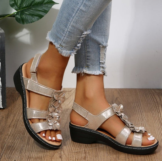 Orina™ – Stylish Sandals with Floral Print