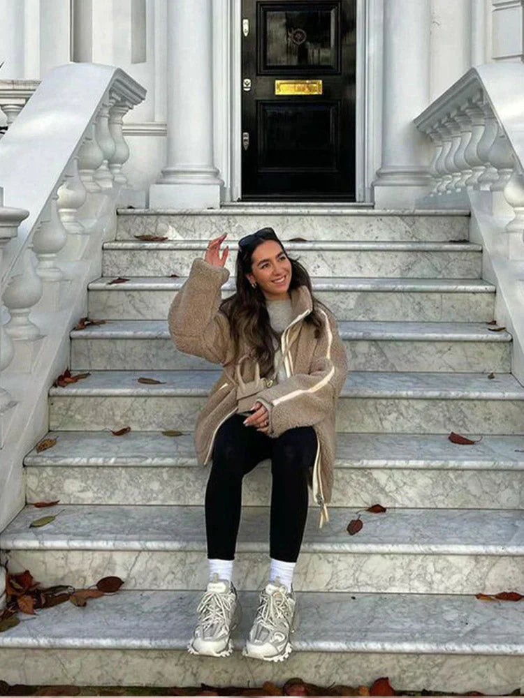 Liora™ - Oversized Teddy Jacket