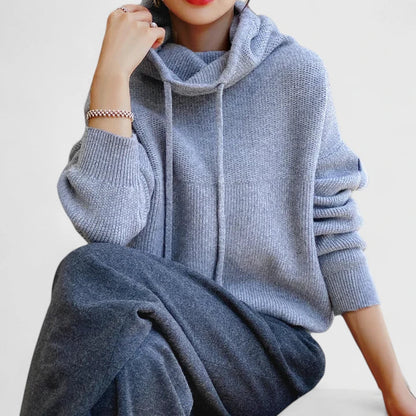 Cleo™- Cozy Knit Hoodie