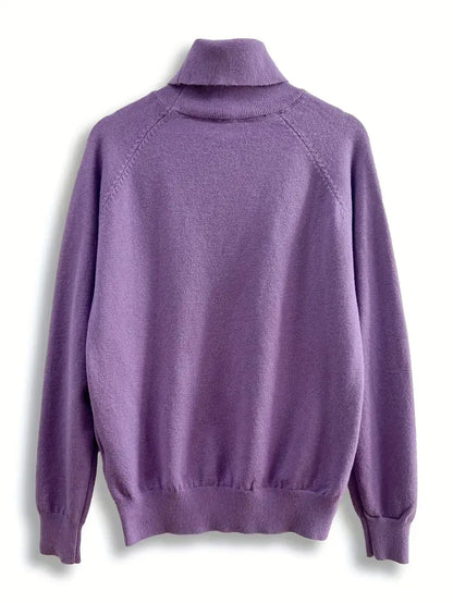 Talia™ - Solid Turtleneck Sweater