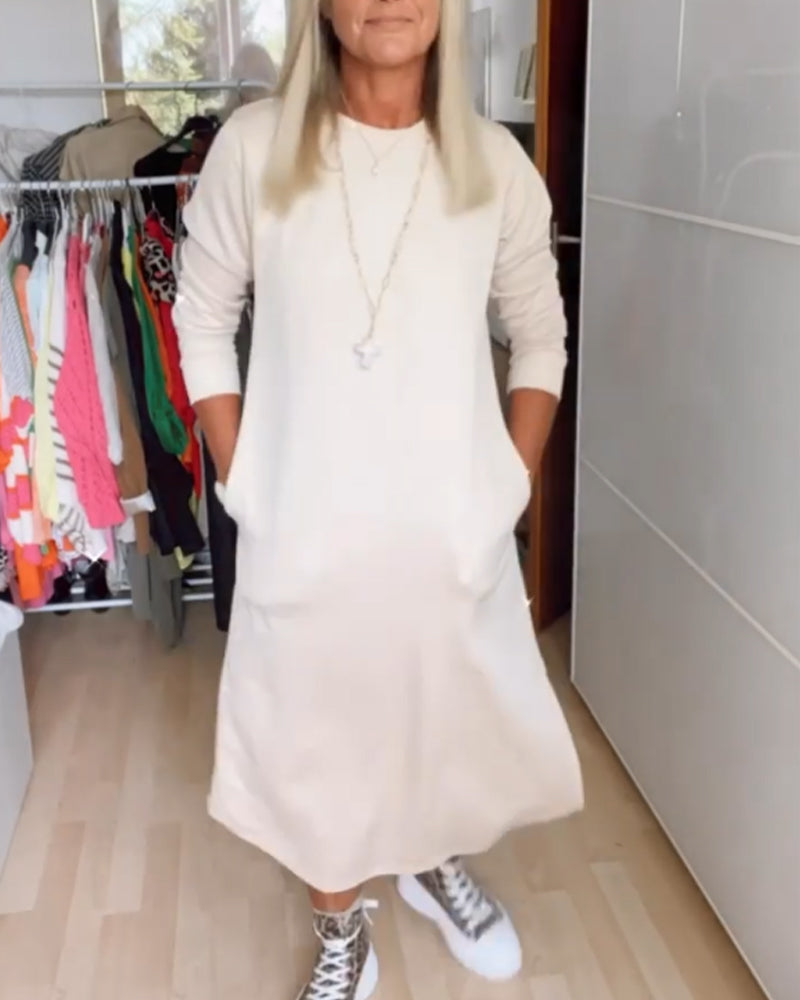 Grace™- Casual Round Neck Dress