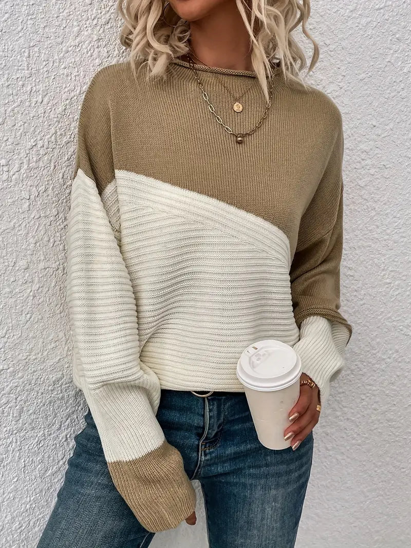 Kaia™ - Color Block Loose Sweater