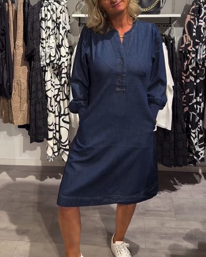 Danica™ - Longsleve Midi Dress