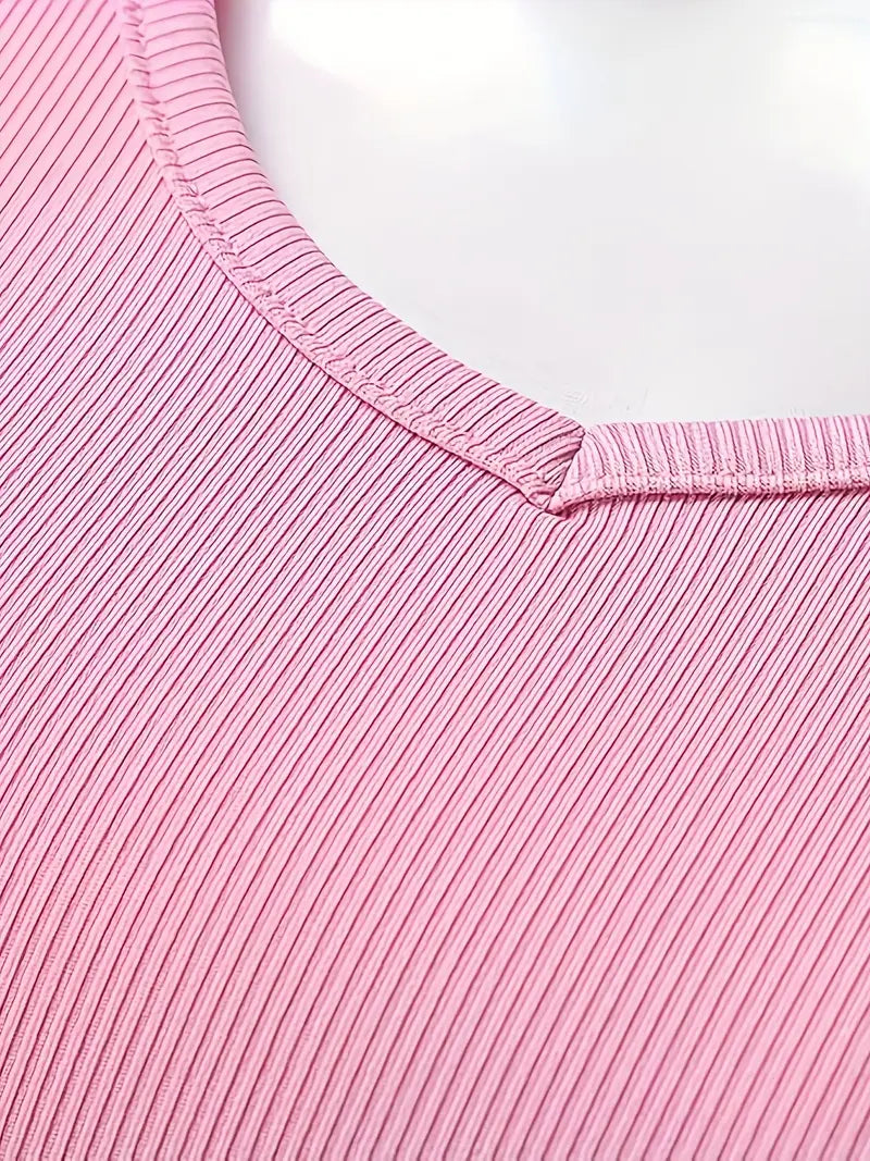 Casual V-neck Top | Together Against Breast Cancer