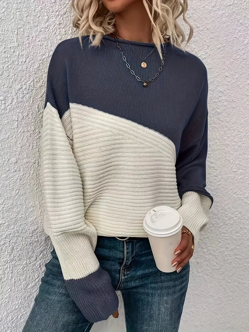 Kaia™ - Color Block Loose Sweater