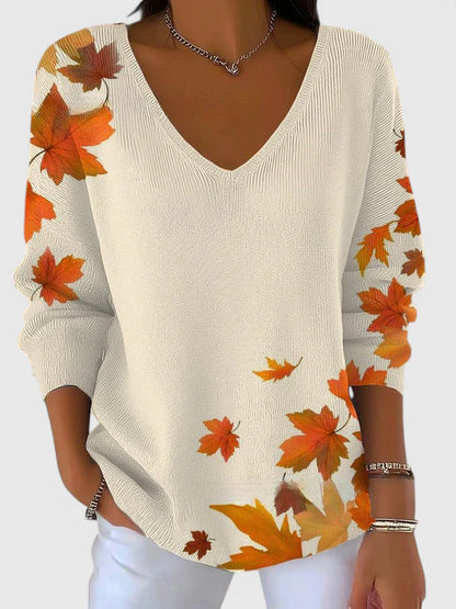 Serafin™ - Elegant V-Neck Winter Top