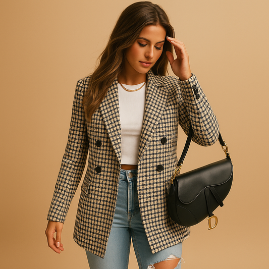 Sophie™ -  Plaid Classic Blazer