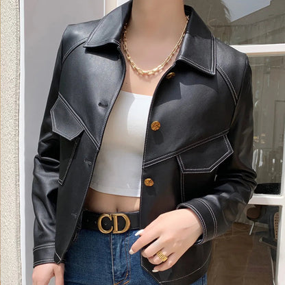 Irina™ - Spring Leather Jacket