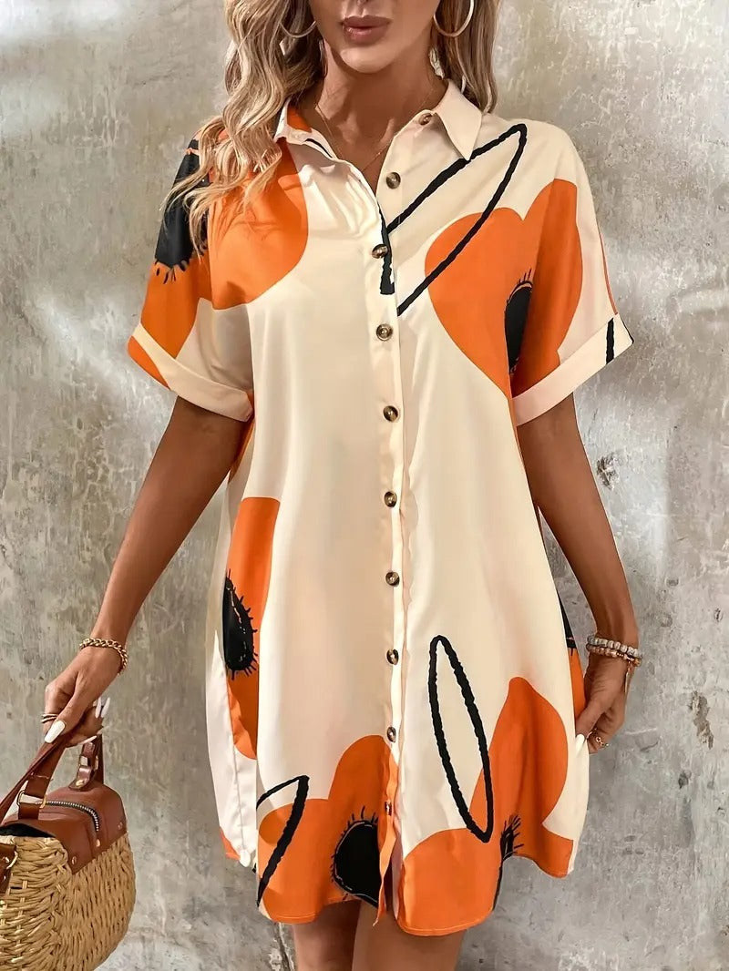 Ida™ - Colorful Shirt Dress