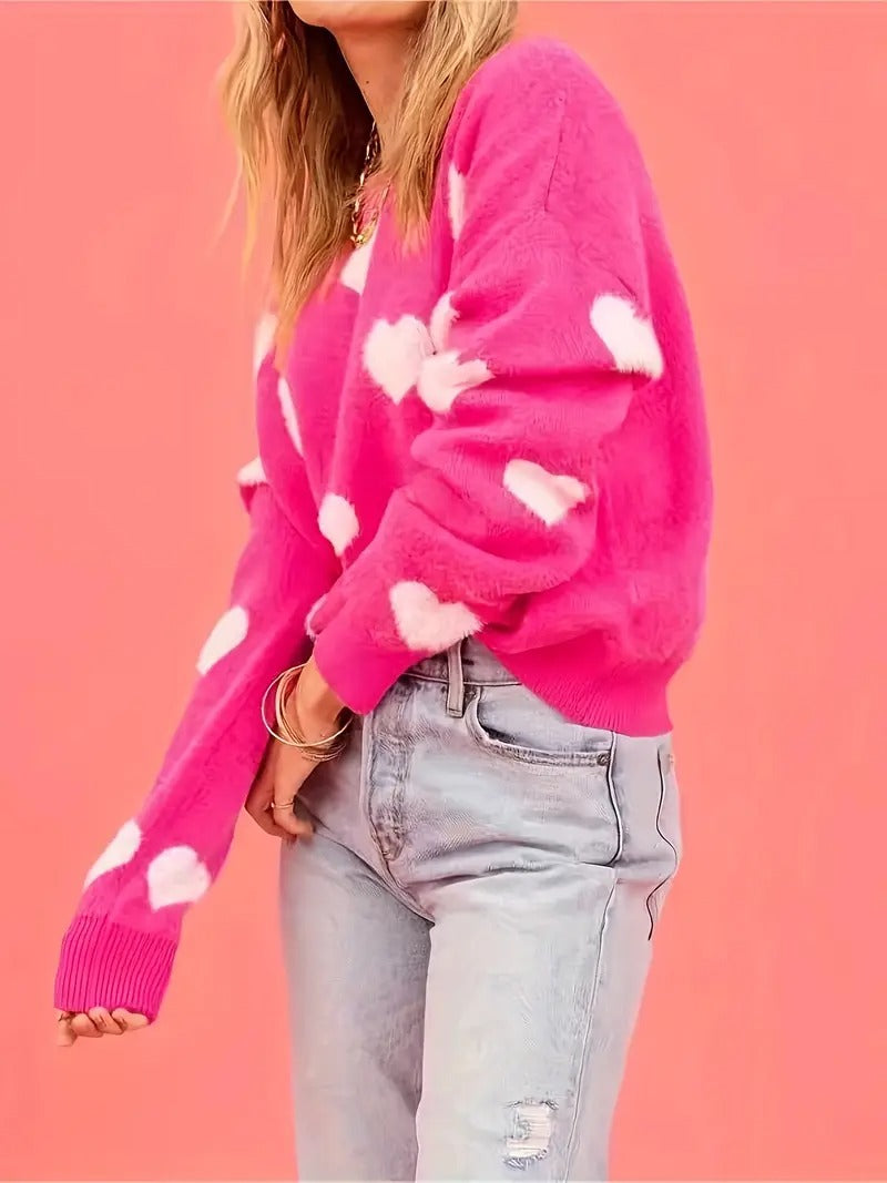 Happy Hearts Sweater | Together Against Breast Cancer