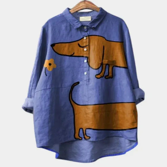 Lovisa™ - Oversized shirt with dog print