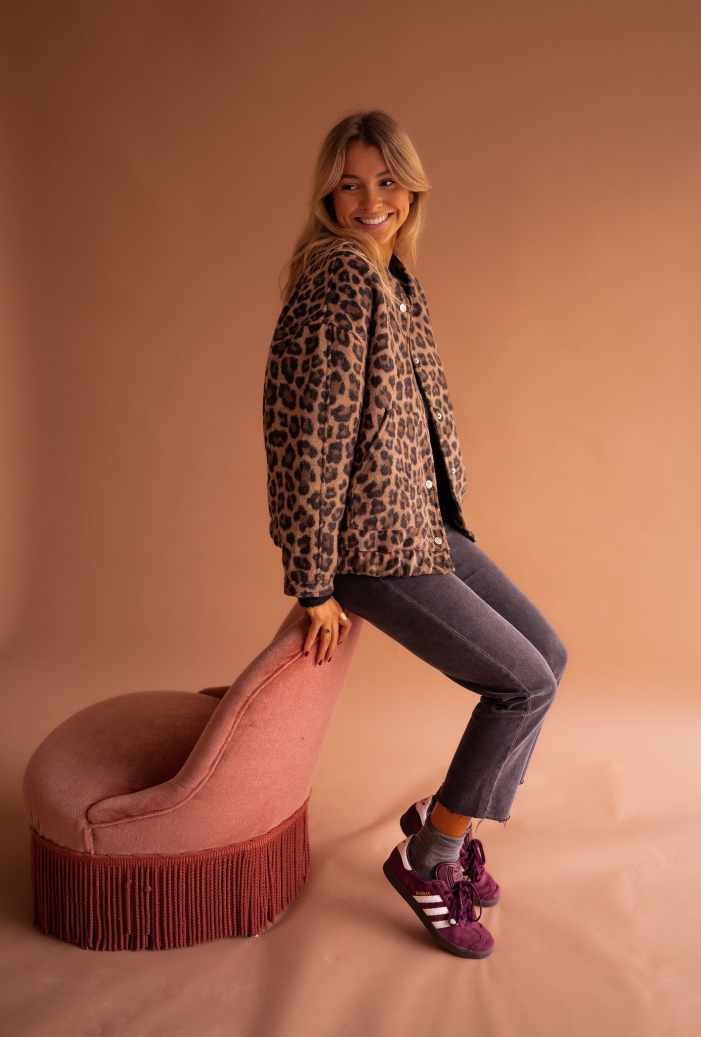 Sofia™ - Leopard Print Blazer