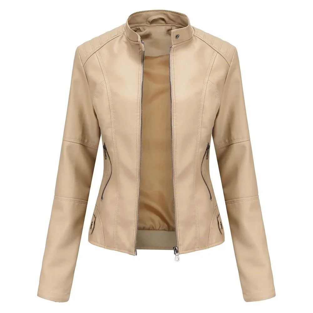 Selvina™ - Elegant Modern Leather Jacket