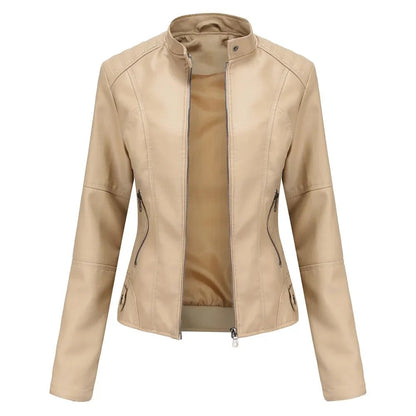 Selvina™ - Elegant Modern Leather Jacket
