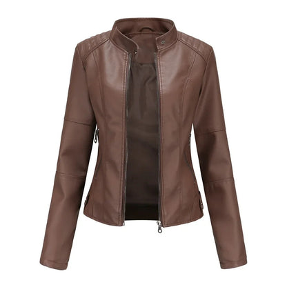 Selvina™ - Elegant Modern Leather Jacket