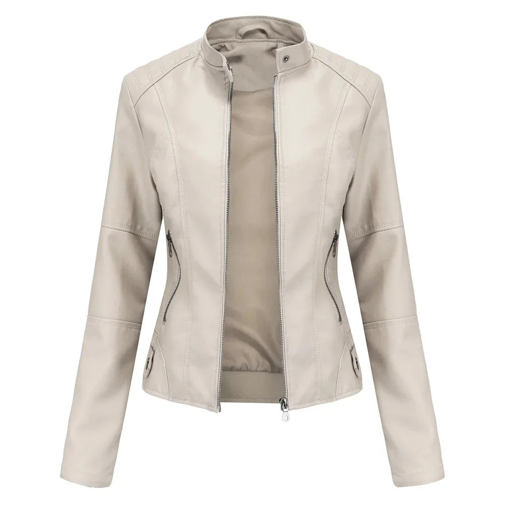 Selvina™ - Elegant Modern Leather Jacket