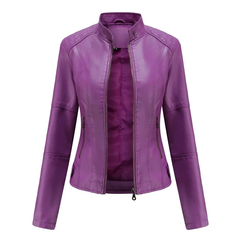 Selvina™ - Elegant Modern Leather Jacket