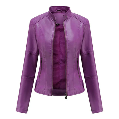 Selvina™ - Elegant Modern Leather Jacket