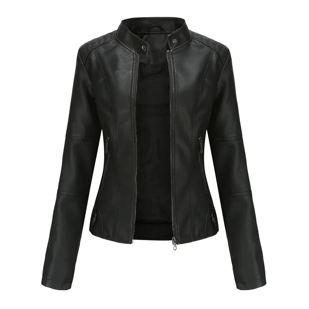 Selvina™ - Elegant Modern Leather Jacket