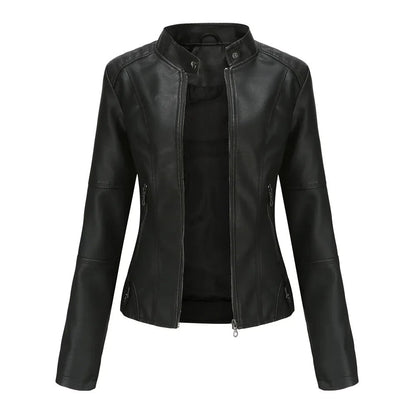 Selvina™ - Elegant Modern Leather Jacket