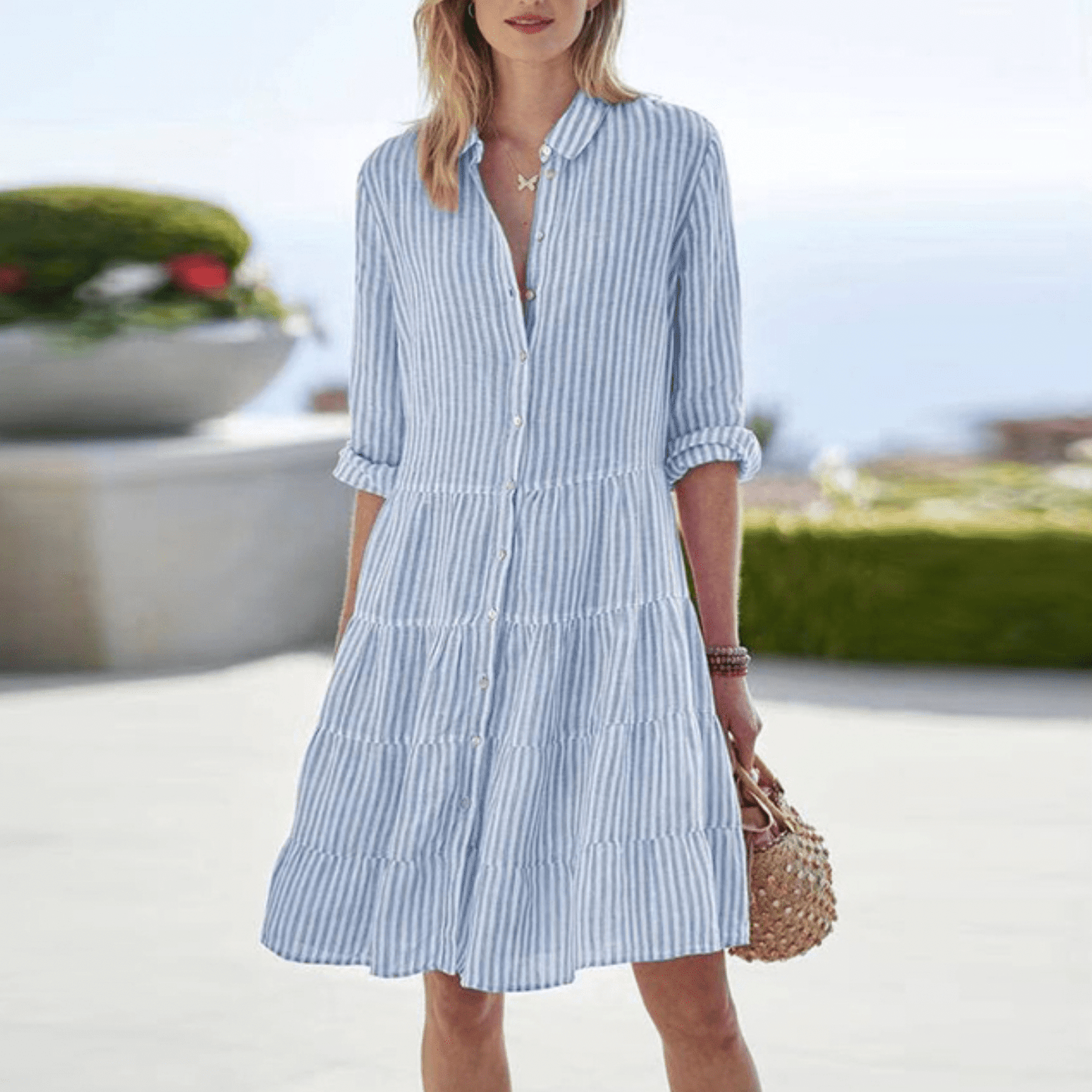 Lita™ – Airy Striped Dress