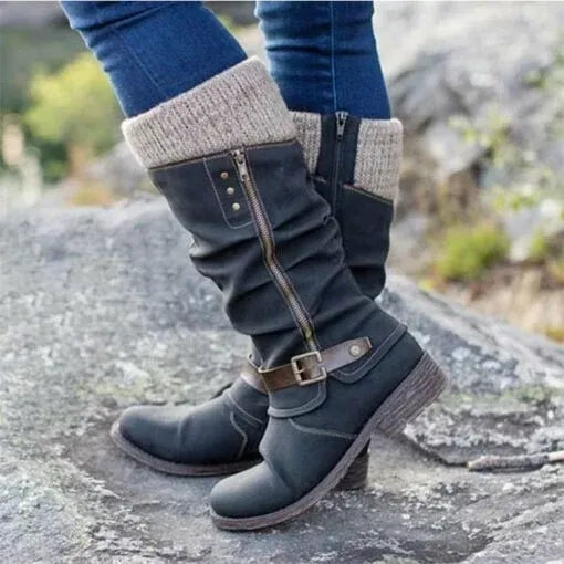 Zymara™ - Side Zipper Ankle Boots