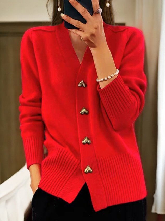 Lucille™- Retro Cashmere Cardigan