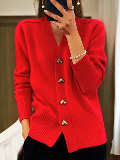 Lucille™- Retro Cashmere Cardigan