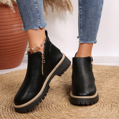 Jessa™ – Ankle Leather Boots