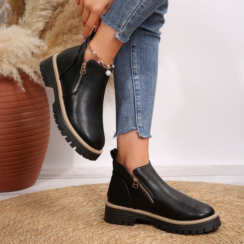 Jessa™ – Ankle Leather Boots