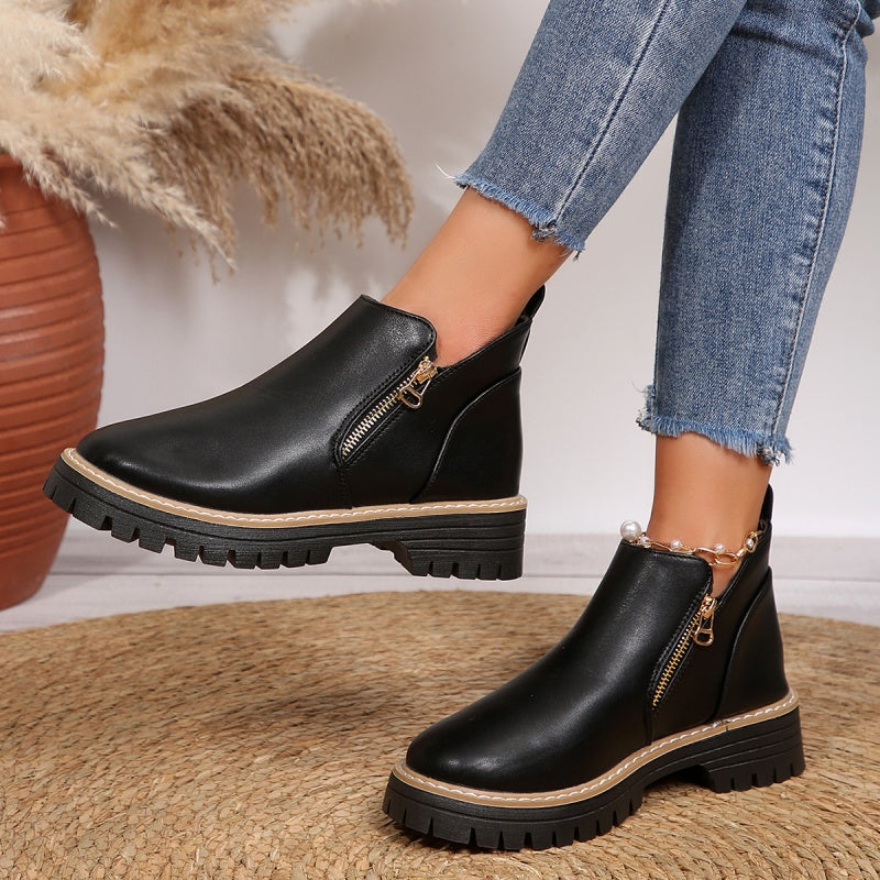 Jessa™ – Ankle Leather Boots