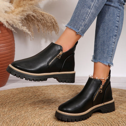 Jessa™ – Ankle Leather Boots